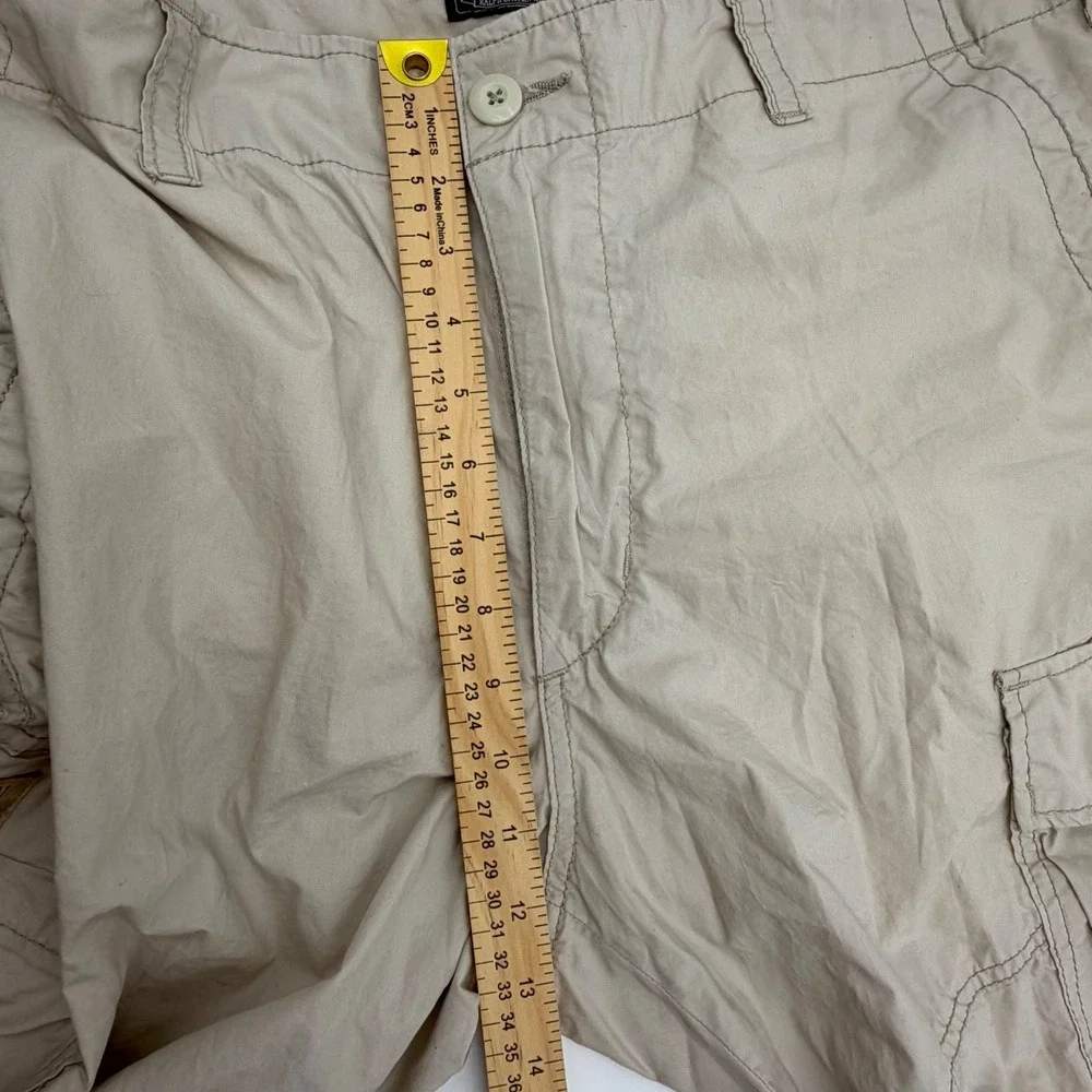 Polo Jeans Co Ralph Lauren Mens Cargo Pants 38x30 Tan Khaki Cotton Utility Work